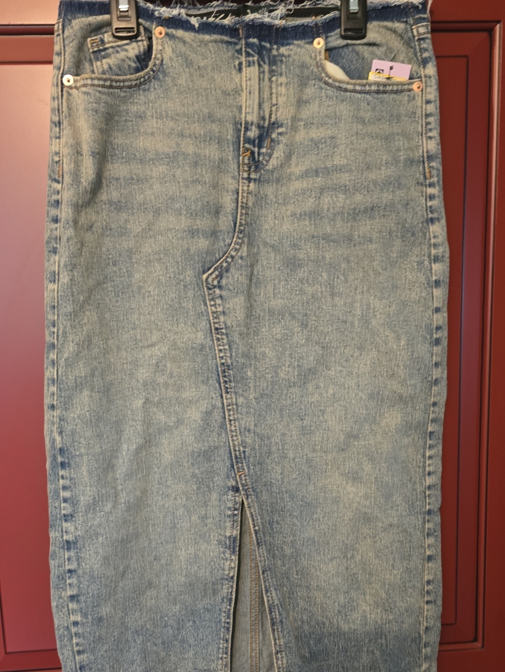 Light Blue WoMen's Denim Jean Skirt Univ Thread